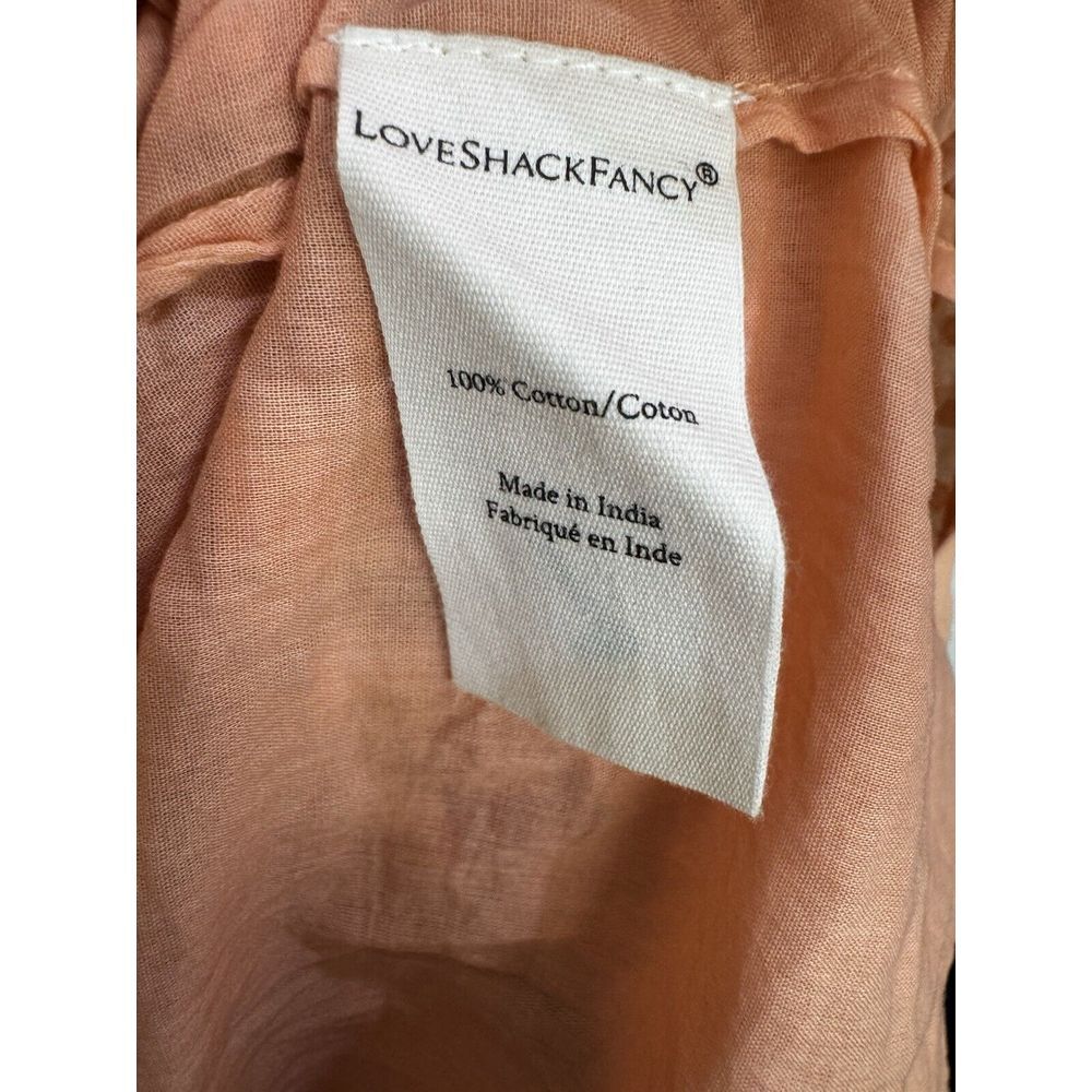 LoveShackFancy | Carlton Dress | Pink Lemonade Orange | Size 10 - Picture 8 of 9